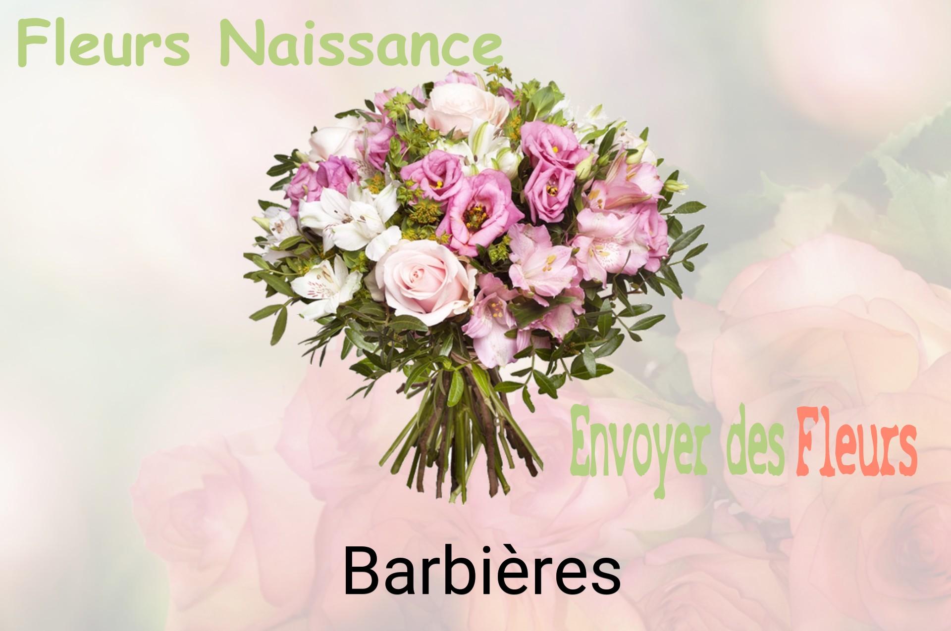 Bouquet de fleurs de naissance livré à Barbières